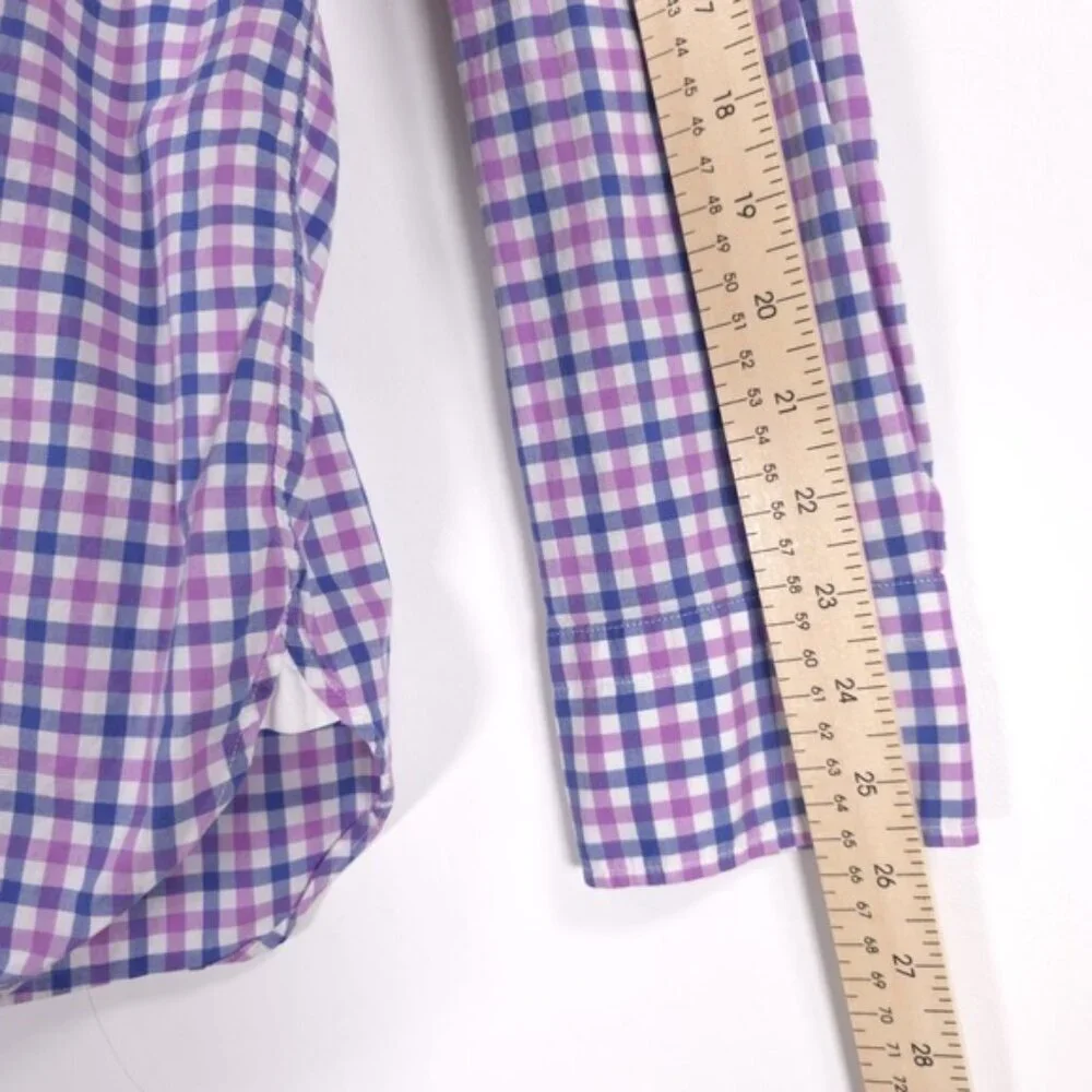 J.CREW 120’s 2 PLY LUDLOW Plaid Multi‎ Long Sleeve Button Up Shirt Cotton LARGE